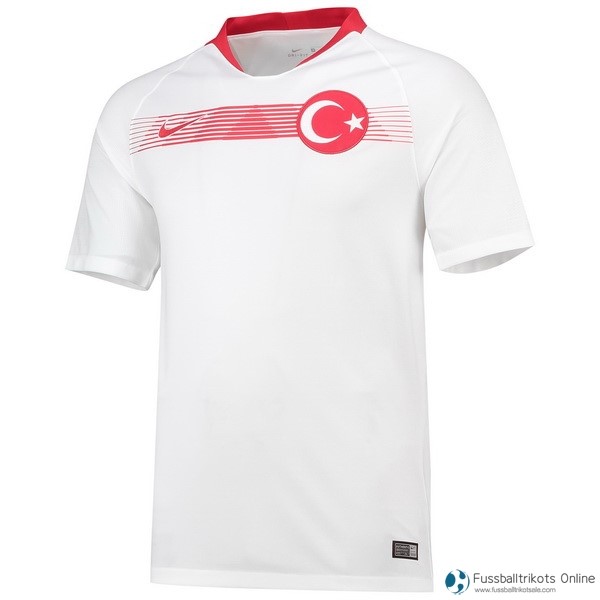 Türkei Trikot Auswarts 2018 Weiß Fussballtrikots Günstig